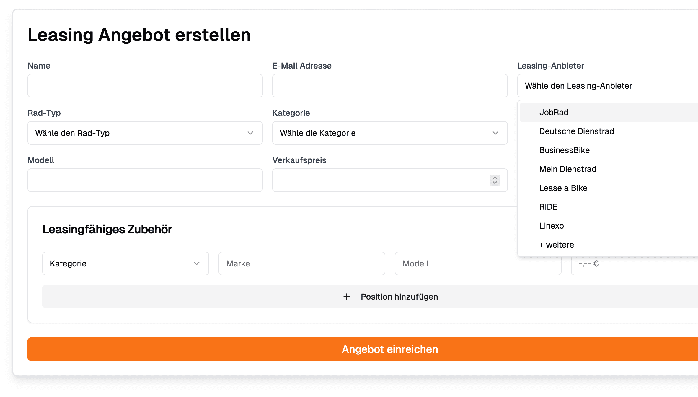 Leasing Dashboard